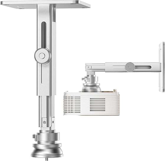 Adjustable Ceiling/Wall Projector Mount in Silver