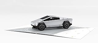 Cybertruck 3D Pop Up Greeting Card, 5x7 Inches