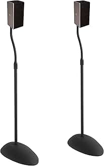 Adjustable Universal Speaker Stands with Cable Management