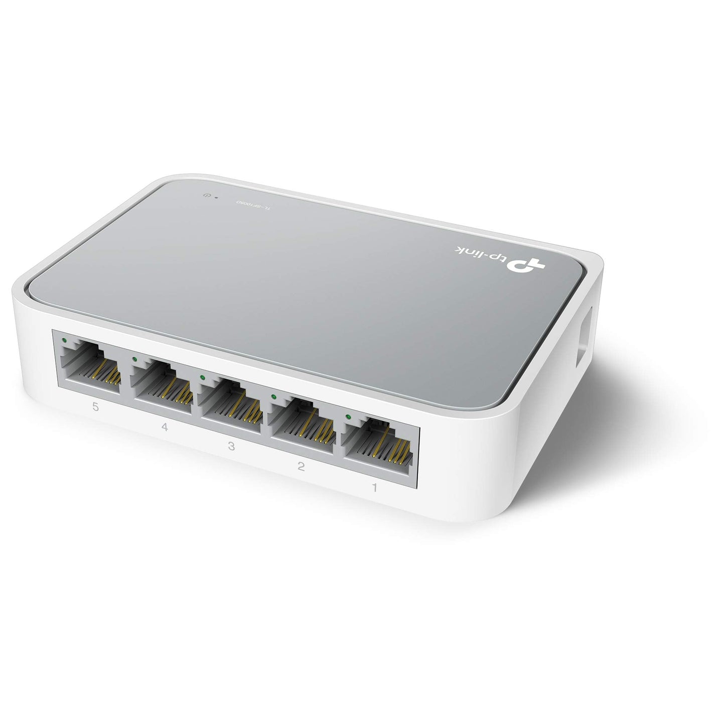 5 Port 10/100 Mbps Fast Ethernet Switch | Desktop Ethernet Splitter | Ethernet Hub | Plug & Play | Fanless Quiet | Desktop Design | Green Technology | Unmanaged (TL-SF1005D),White