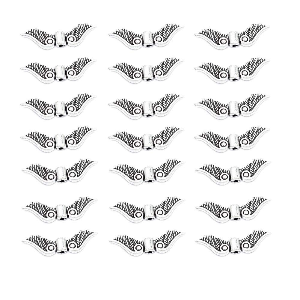 Small Angel Wing Beads for Jewelry Making and Crafts