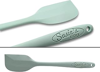 Personalized Mint Green Silicone Spoon for Cooking