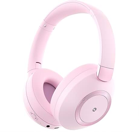 Wireless Over-Ear Headphones with Noise Cancellation and Long Battery Life