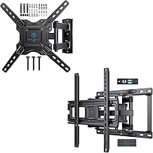Full Motion Wall Mount for 26-65 Inch Flat and Curved TVs