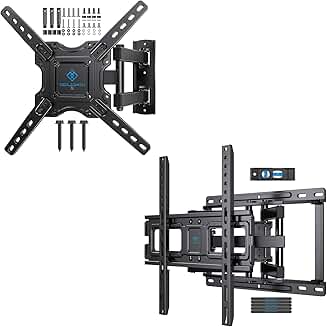Full Motion Wall Mount for 26-65 Inch Flat and Curved TVs