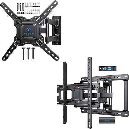 Full Motion Wall Mount for 26-65 Inch Flat and Curved TVs