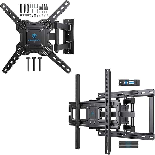 Full Motion Wall Mount for 26-65 Inch Flat and Curved TVs
