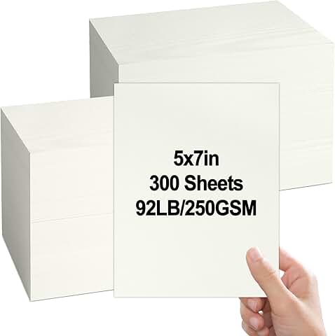 300 Cream Linen Textured Cardstock for Invitations and Cards