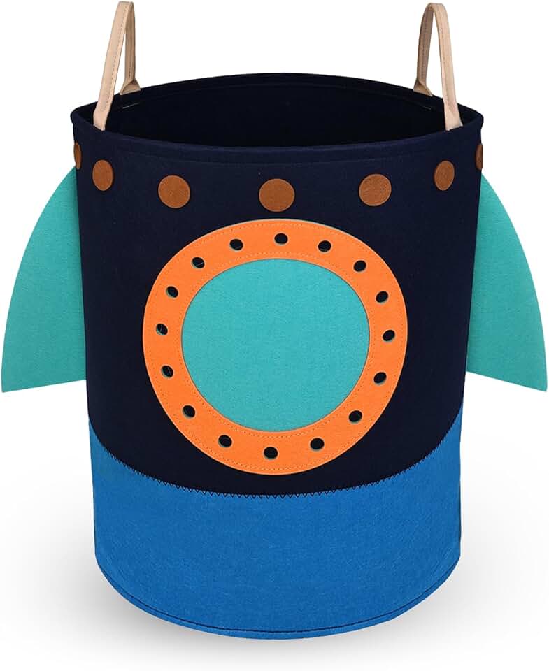Large Rocket Kids Laundry Basket with Handle