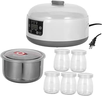 Electric Yogurt Maker with LCD Display and Timer