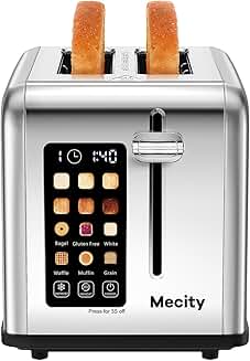 2-Slice Touch Screen Toaster with Wide Slots