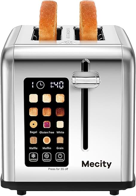 2-Slice Touch Screen Toaster with Wide Slots
