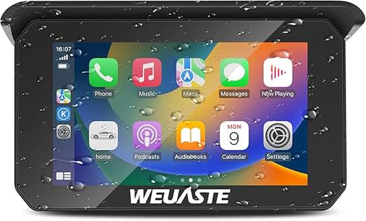 5-inch IPS Touch Screen for Motorcycle with Wireless CarPlay and Android Auto