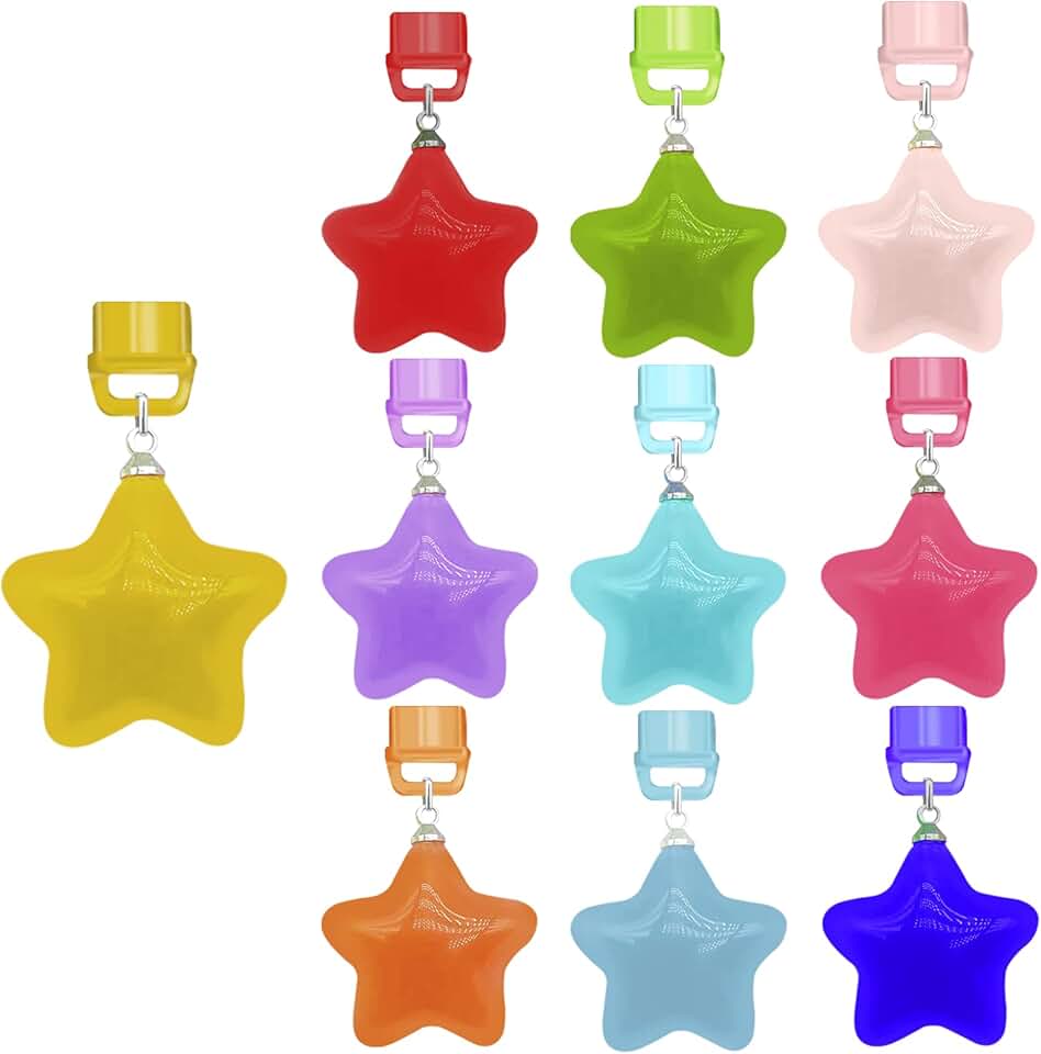 10 Pack Cute Bookish Star Dust Plug Charms