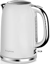 Electric water kettle with wide lid, 1.7L, auto shut-off
