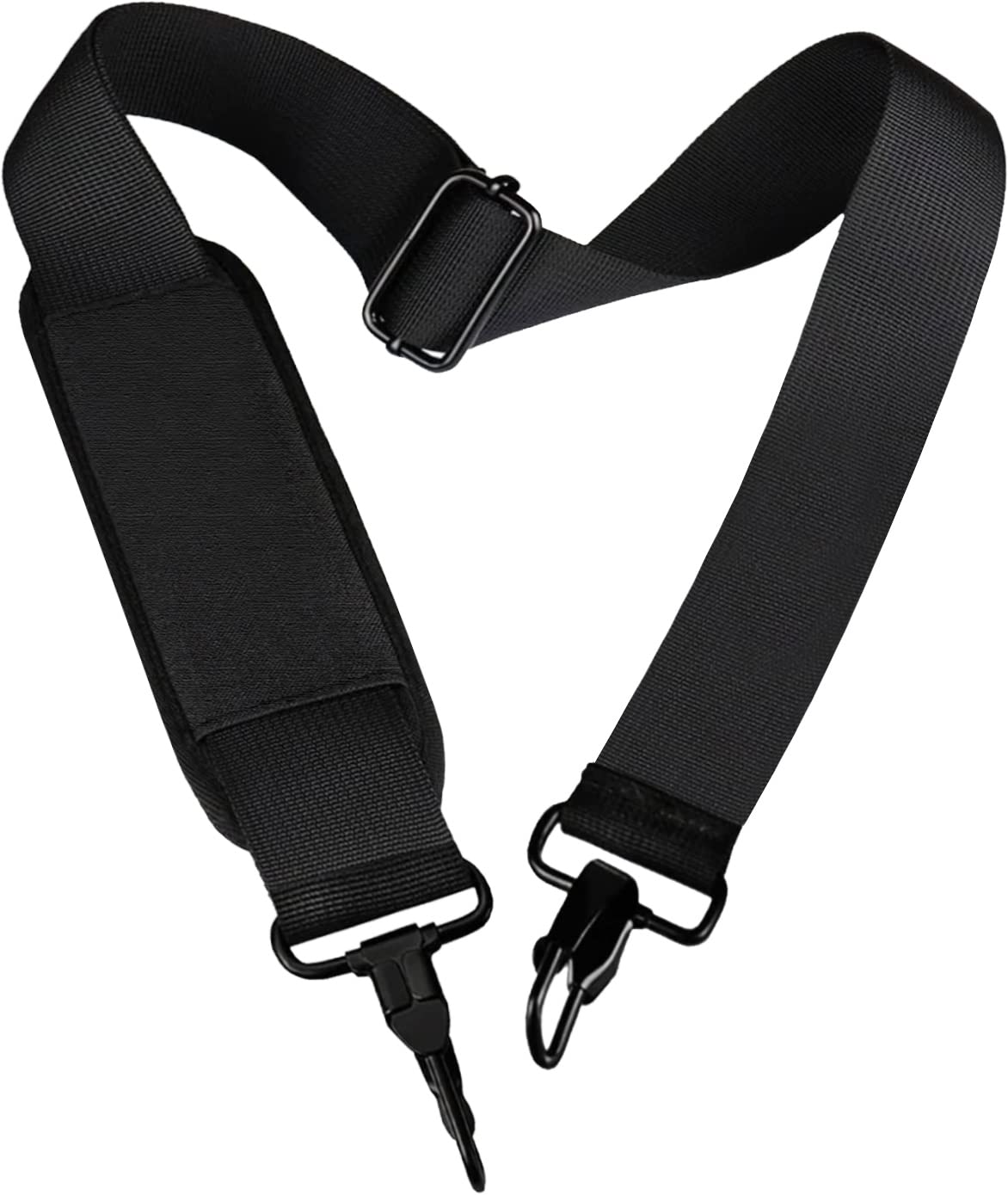 Adjustable 55" Laptop Shoulder Strap with Metal Hooks