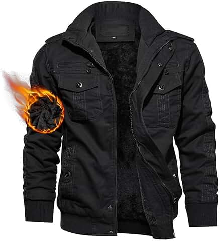 Men's Lightweight Military Style Cargo Windbreaker