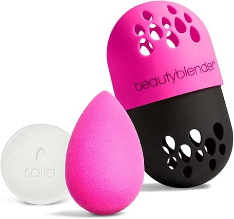 Makeup Sponge and Cleaner Kit with Case