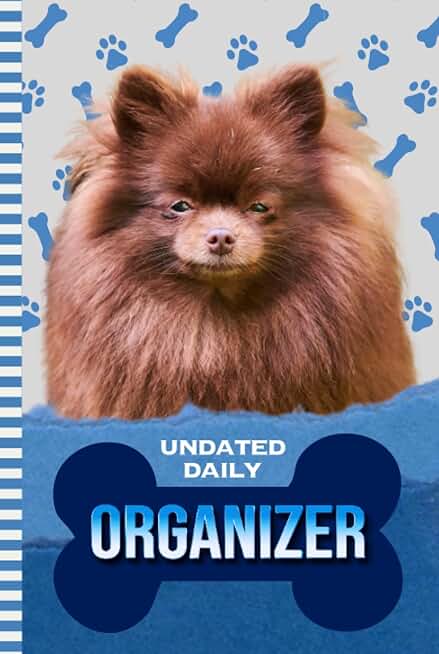 Daily Organizer with Dog and Paw Print Cover