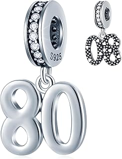 Number Birthday Charms for Bracelets and Necklaces