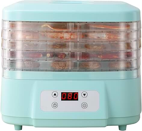 6-Tray Food Dehydrator for Jerky, Fruit, and Snacks