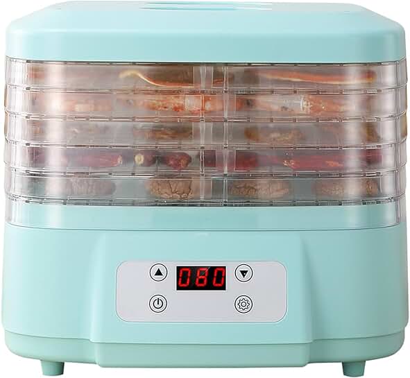 6-Tray Food Dehydrator for Jerky, Fruit, and Snacks