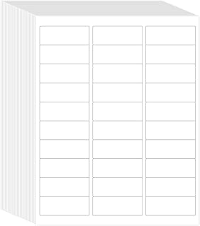 Printable Address Labels, 1" x 2-5/8", 1,500 Labels