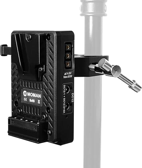 Mini V Mount Battery Plate with Dual USB-C and DC Outputs