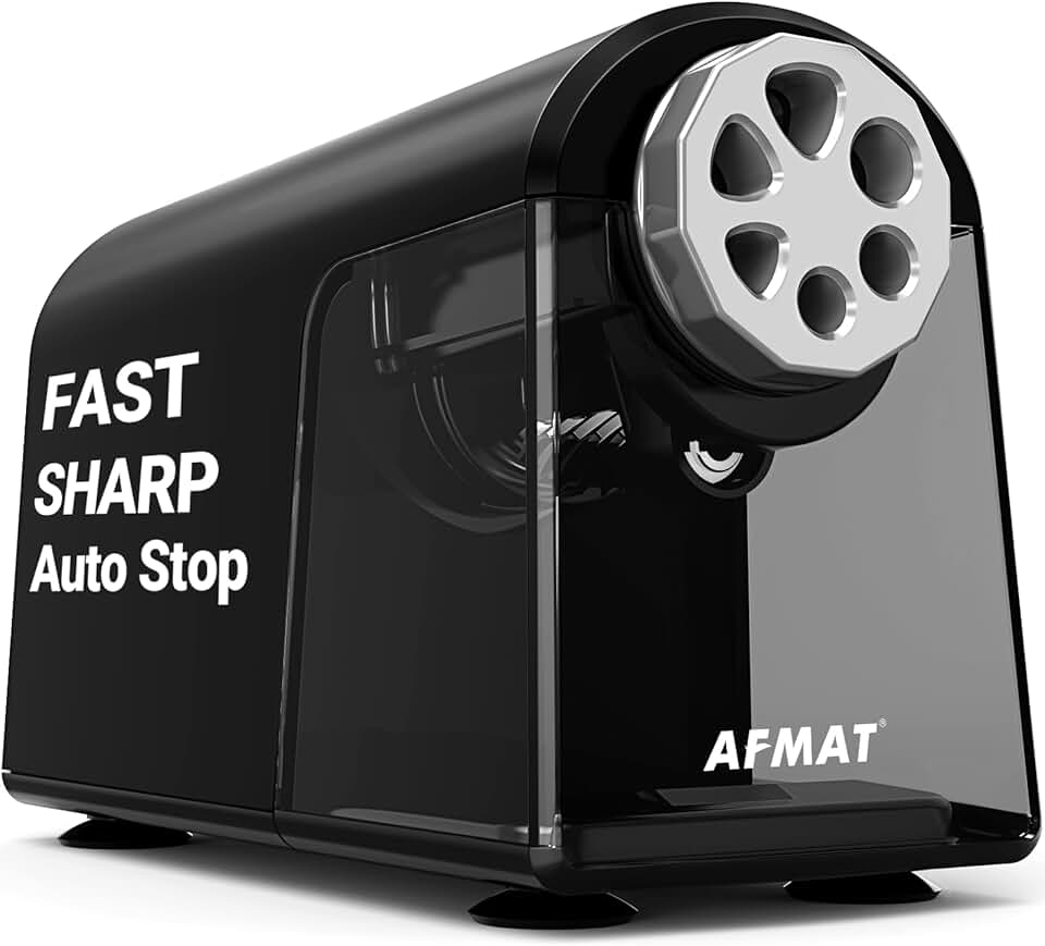 Heavy Duty Electric Pencil Sharpener with 6 Holes