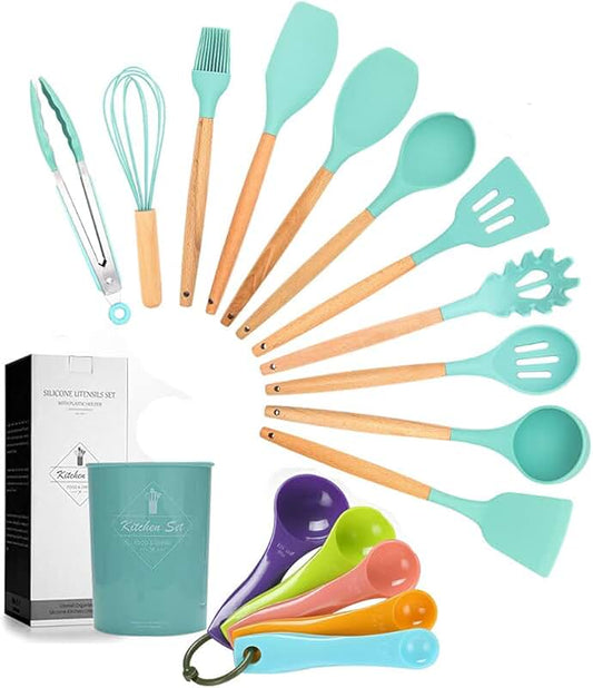 12-Piece Nonstick Cookware Set with Detachable Handle