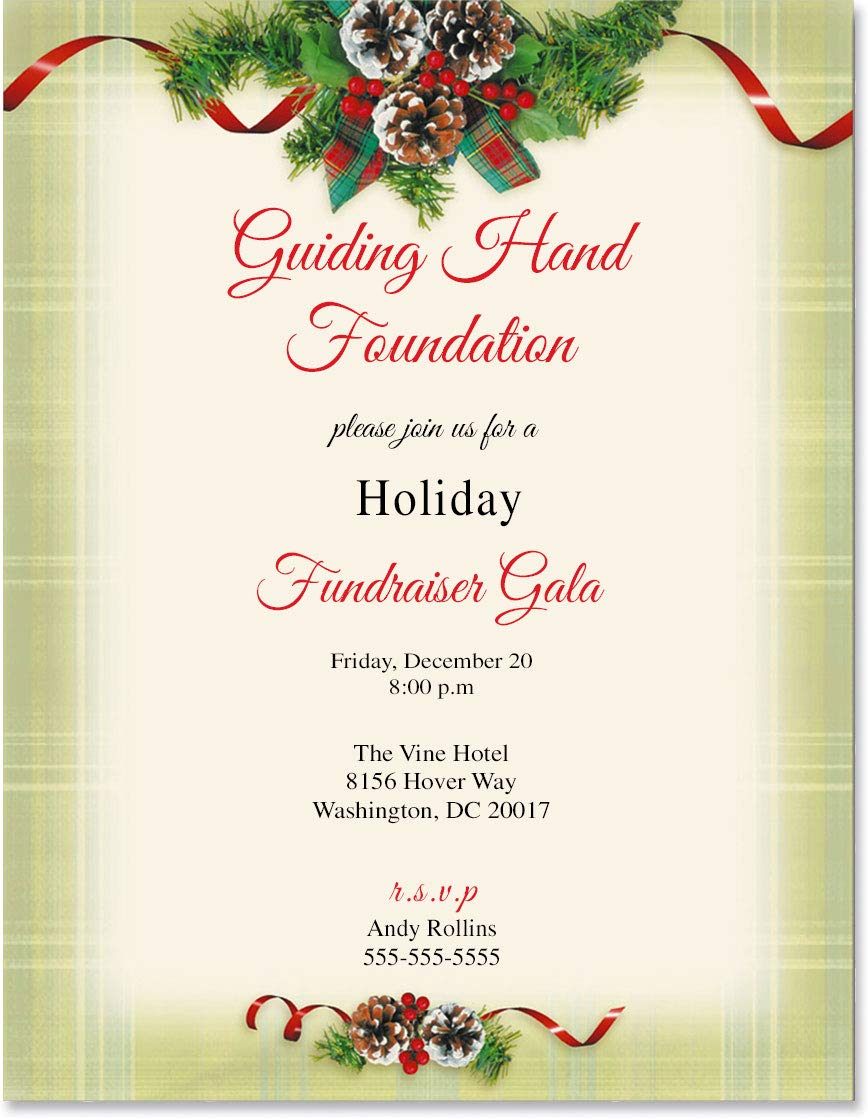 Cream plaid holiday border paper, 8.5 x 11, 25 sheets
