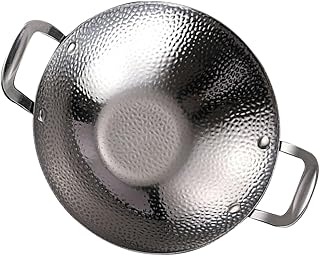 Stainless Steel Double Handle Dry Pot for Cooking