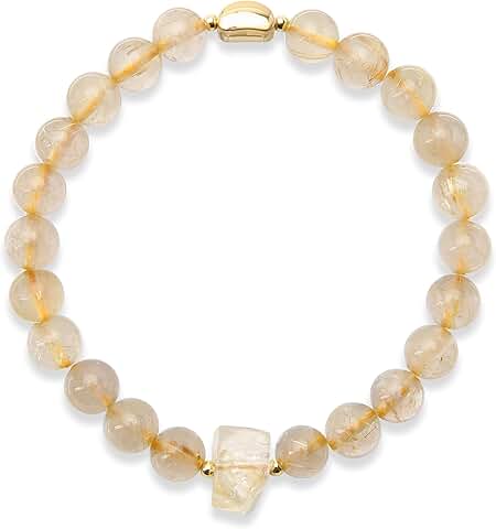 Jade Bangle Bracelet for Women with Gold Bead and Jadeite Beads