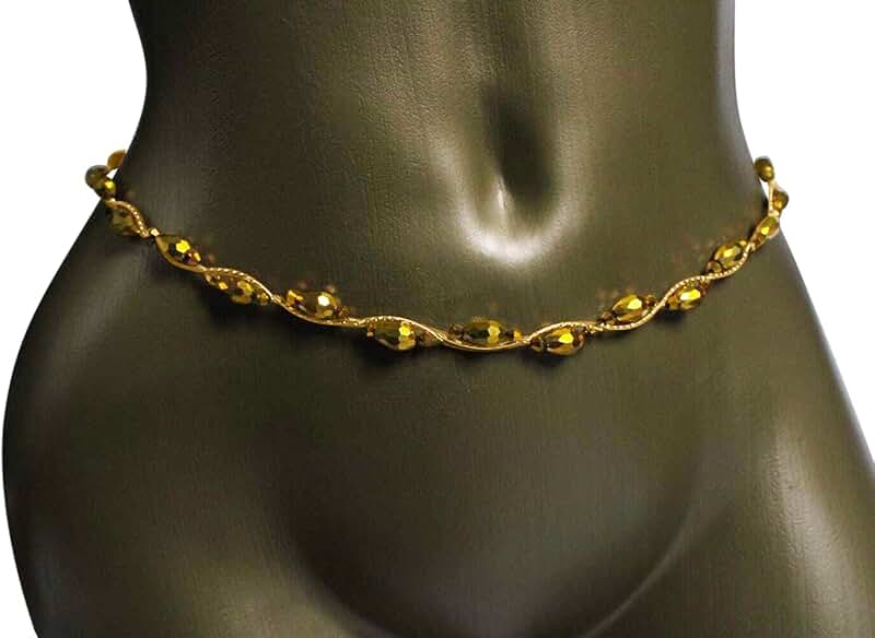 Handmade Crystal Teardrop African Waist Beads Jewelry