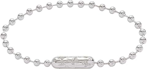 Ball Chain Bracelet with Barrel Closure
