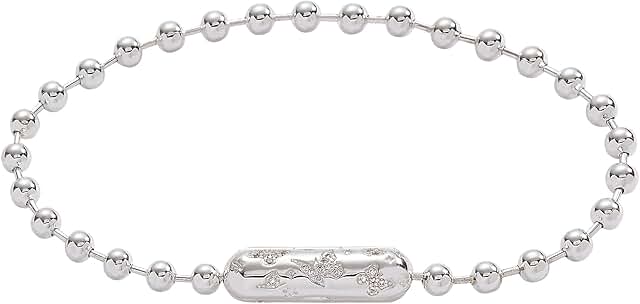 Ball Chain Bracelet with Barrel Closure