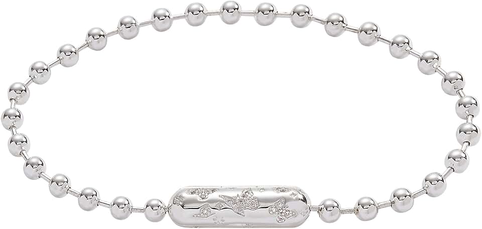 Ball Chain Bracelet with Barrel Closure