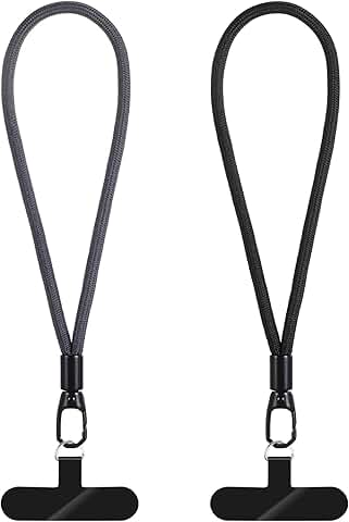 2-Pack Phone Wrist Straps with 360° Rotatable Tethers