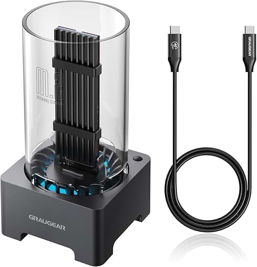 40Gbps M.2 NVMe SSD Enclosure with Cooling Fan