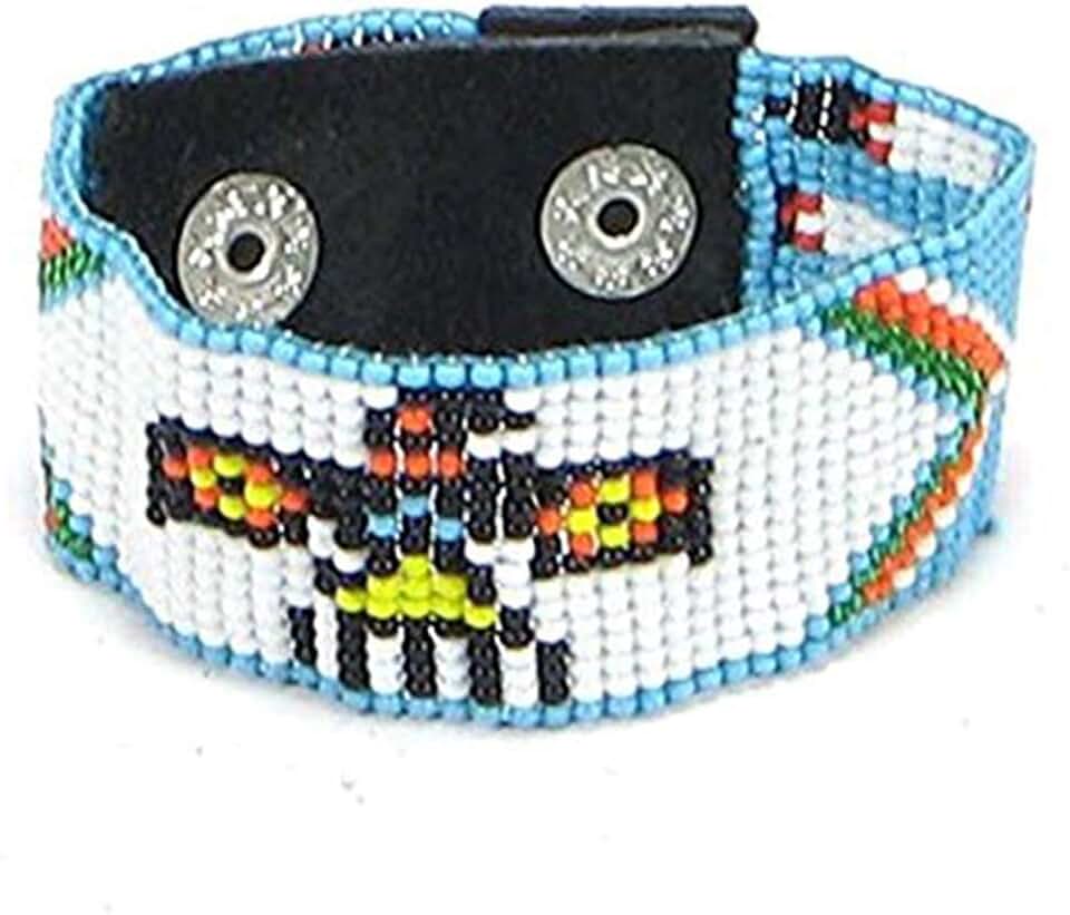Handmade Beaded Indian Style Unisex Cuff Bracelet