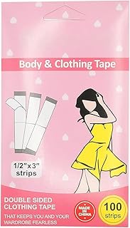 100 Double Sided Clothing Tape Strips for Clothes