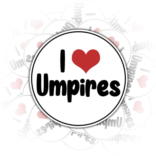 Set of 3 Umpire Love Stickers for Kids and Teens