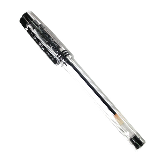 Pack of 12 black 0.5mm gel ink rollerball pens