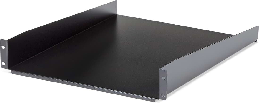 Heavy Duty 2U Steel Rack Shelf for 19" Racks