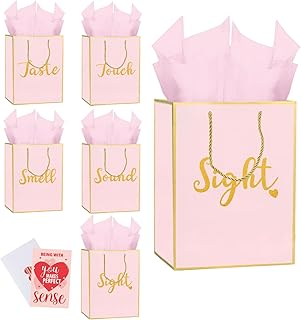Five Senses Gift Bags with Tissue and Card