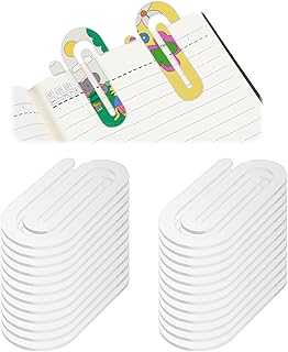 24 Acrylic Paper Clips for DIY and Office Use