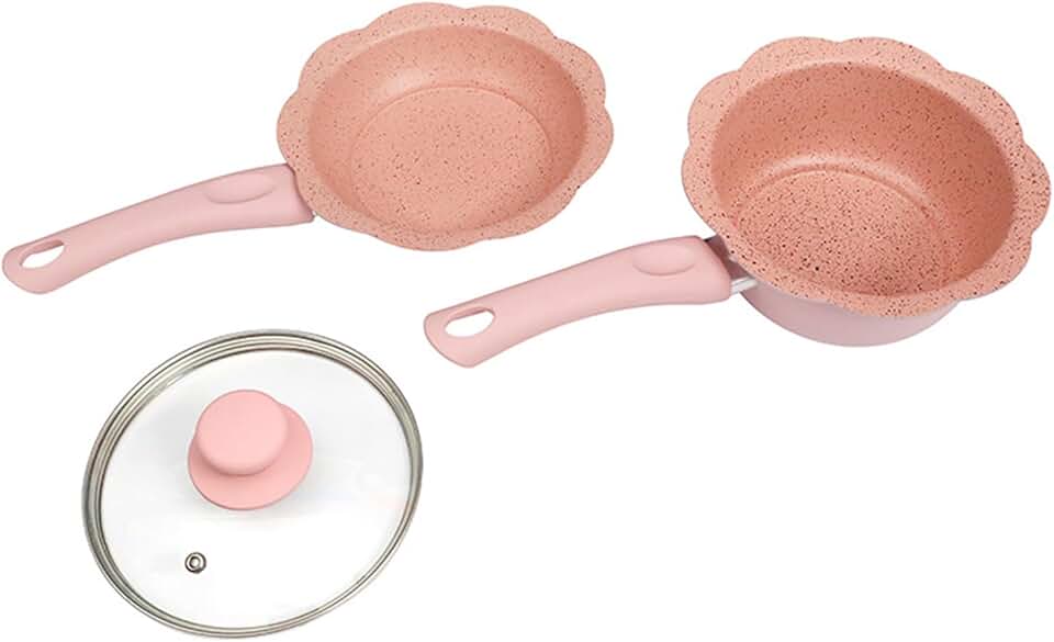 Nonstick Pots and Pans Set with Glass Lid
