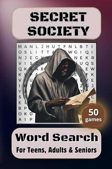 Secret Society Word Search Puzzle Book for All Ages