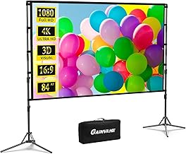 84-Inch Portable Indoor/Outdoor Projector Screen