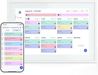 Touchscreen Digital Calendar and Planner Display
